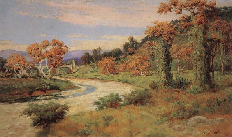 William Lees Judson Arroyo Seco with Bridge oil painting image